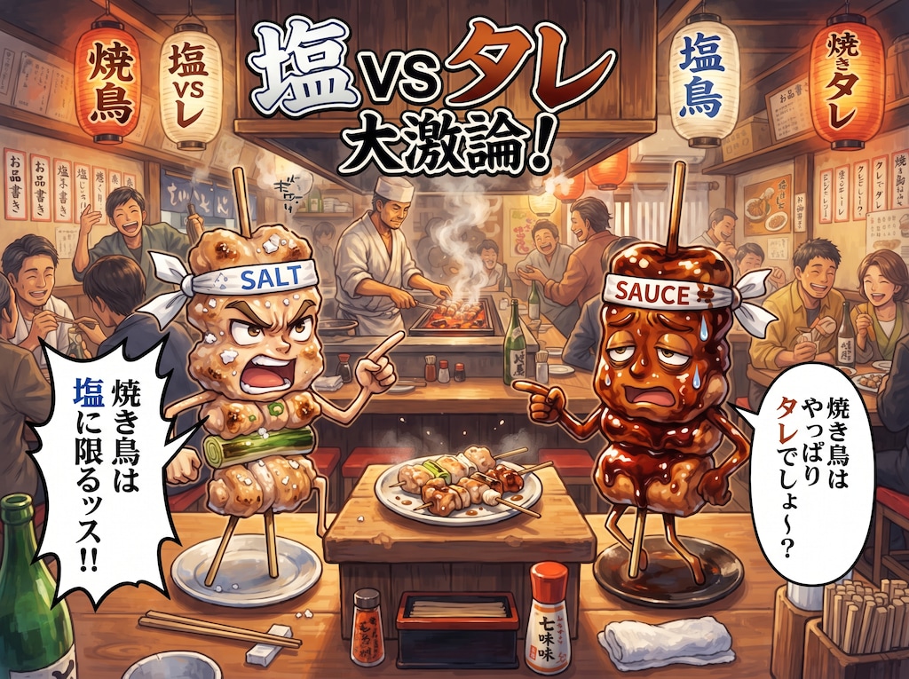 塩Vsたれ 論争！