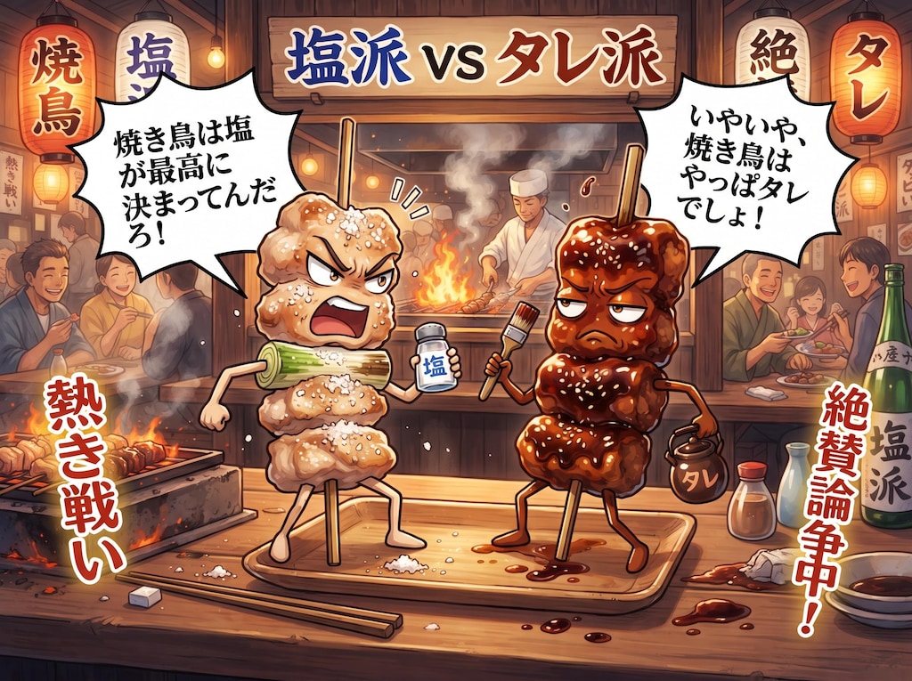 塩Vsたれ 論争！