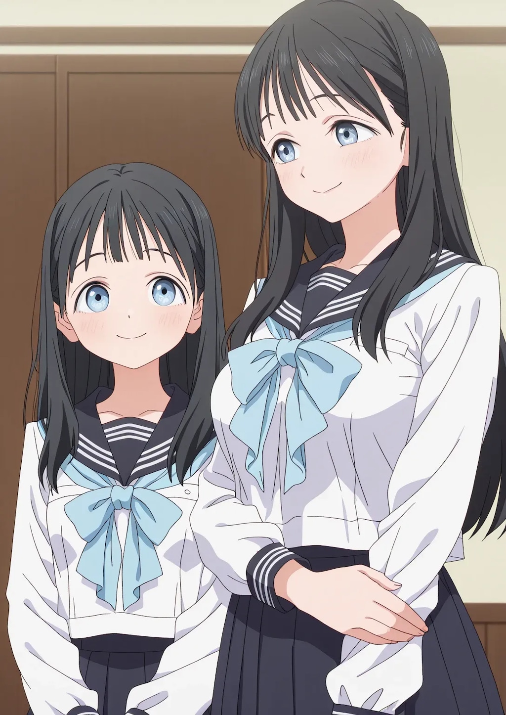 明日ちゃんのセーラー服001《SeaArt》