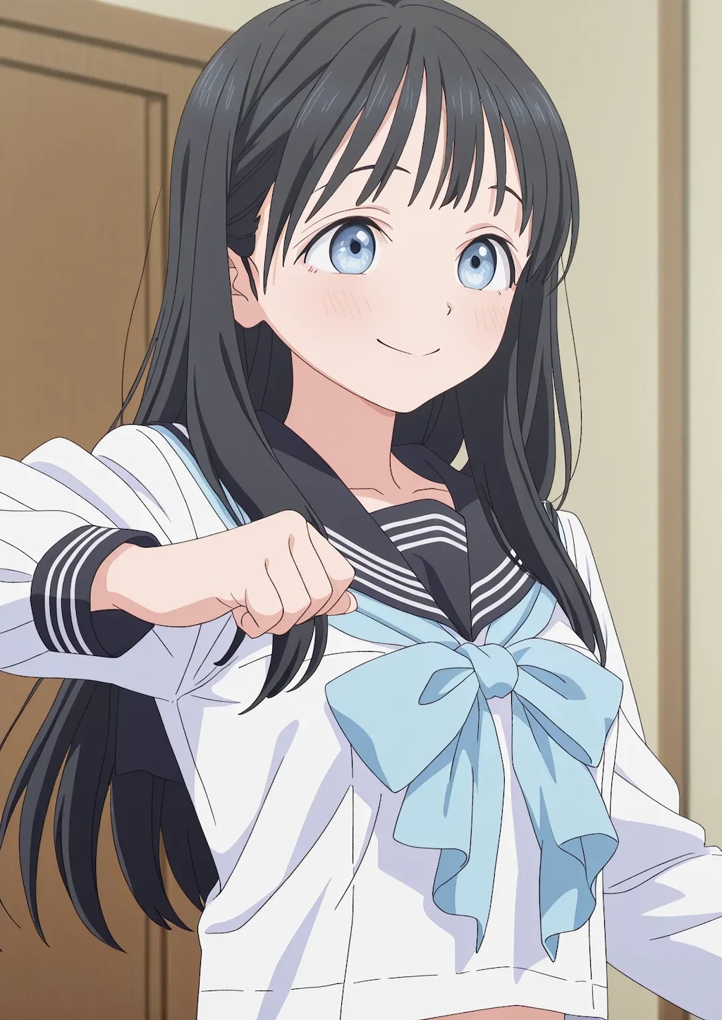 明日ちゃんのセーラー服001《SeaArt》