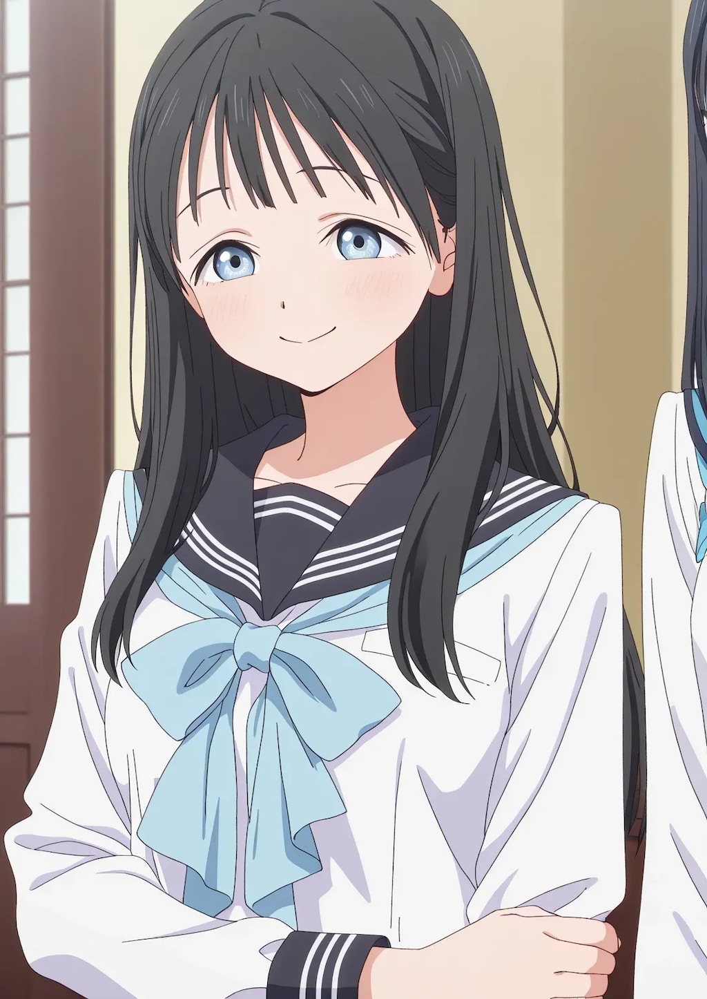 明日ちゃんのセーラー服001《SeaArt》