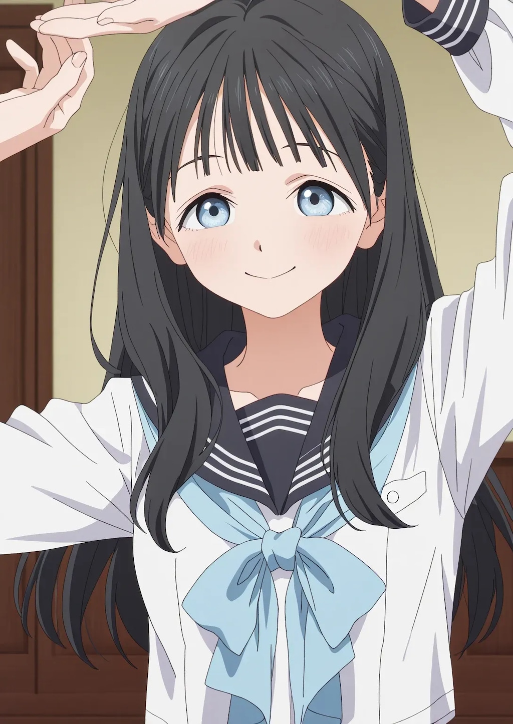 明日ちゃんのセーラー服001《SeaArt》