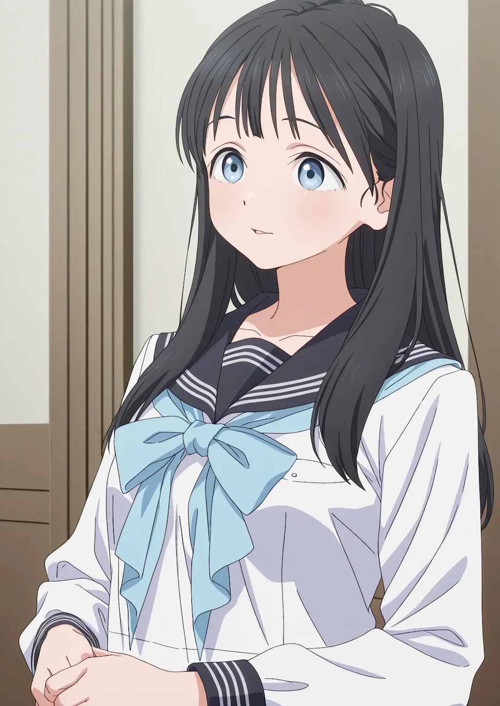 明日ちゃんのセーラー服001《SeaArt》