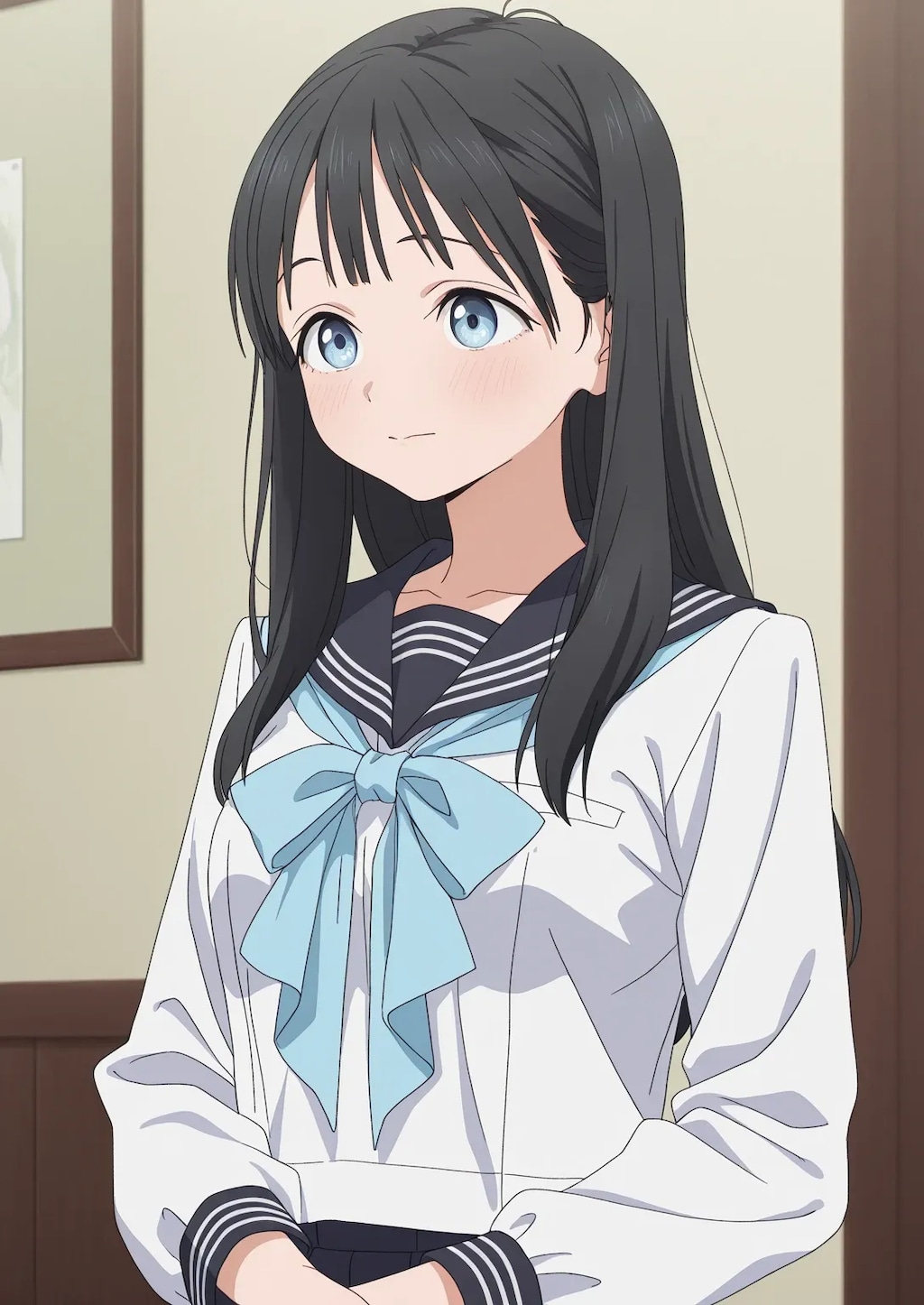 明日ちゃんのセーラー服001《SeaArt》