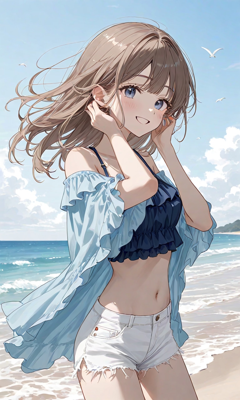 風に靡く髪 | の人気AIイラスト・グラビア