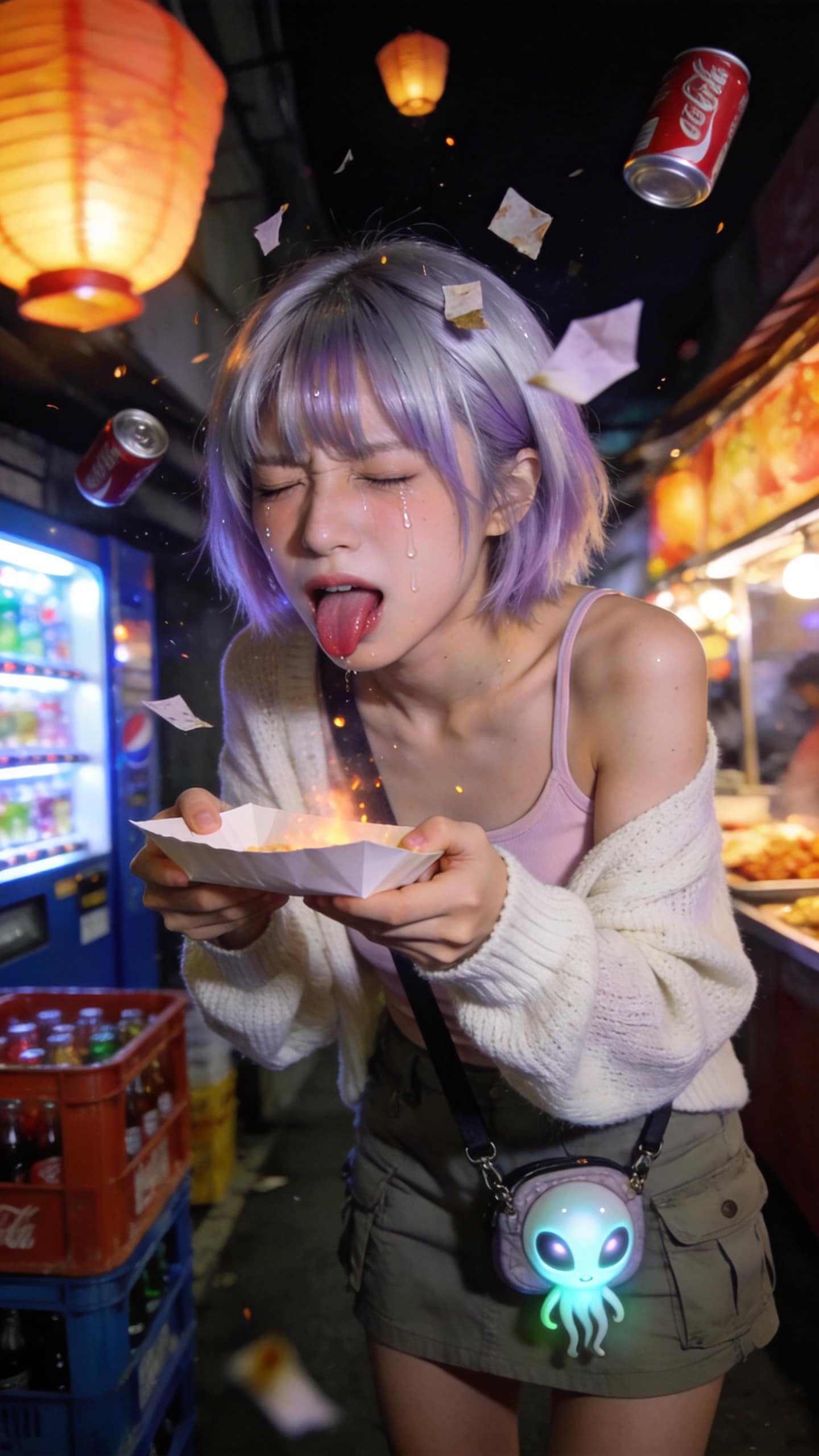 Tears in the Neon Alley | の人気AIイラスト・グラビア