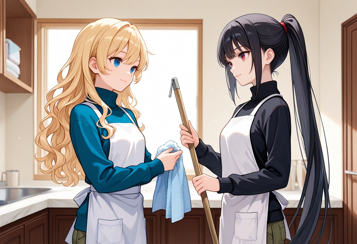 ちちぷいちゃんとししょちゃんの大掃除