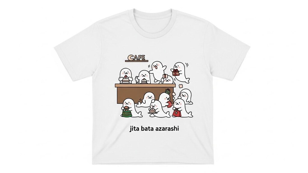 ジタバタアザラシTシャツ