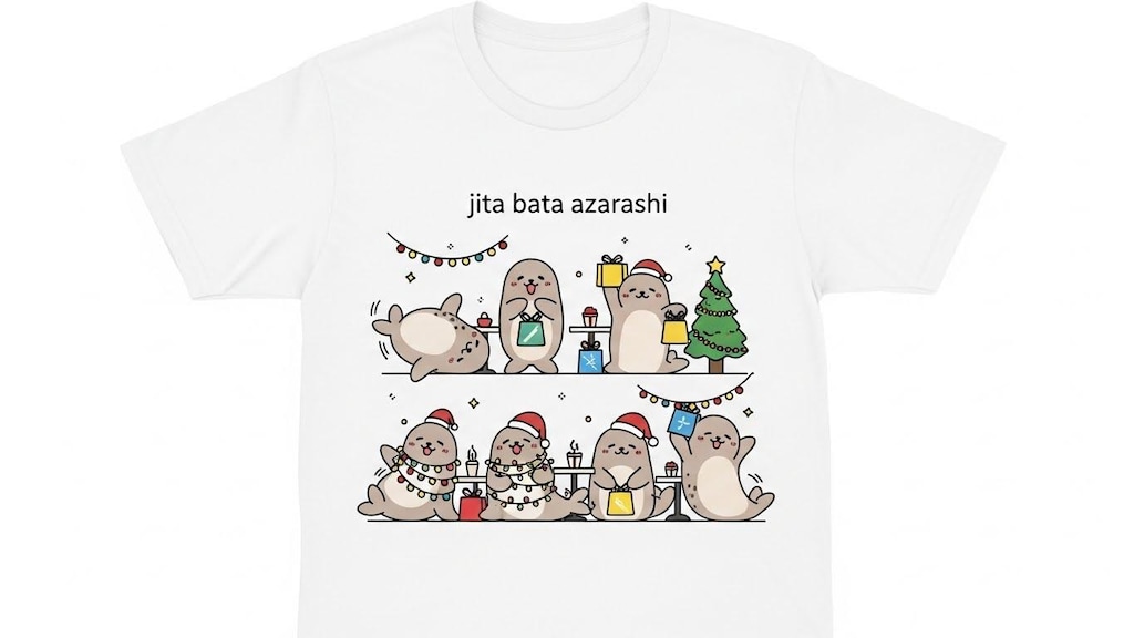ジタバタアザラシTシャツ
