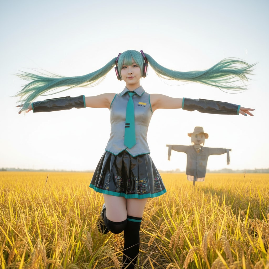 みどツイさん。案山子 | の人気AIイラスト・グラビア