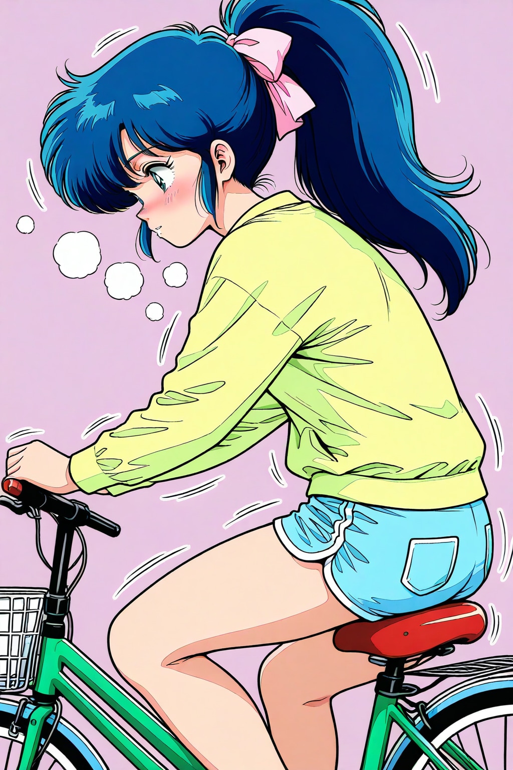 自転車のサドルに座る_BEHIMOTH