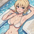 flat 2d anime bikini 2枚目
