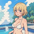 flat 2d anime bikini 3枚目
