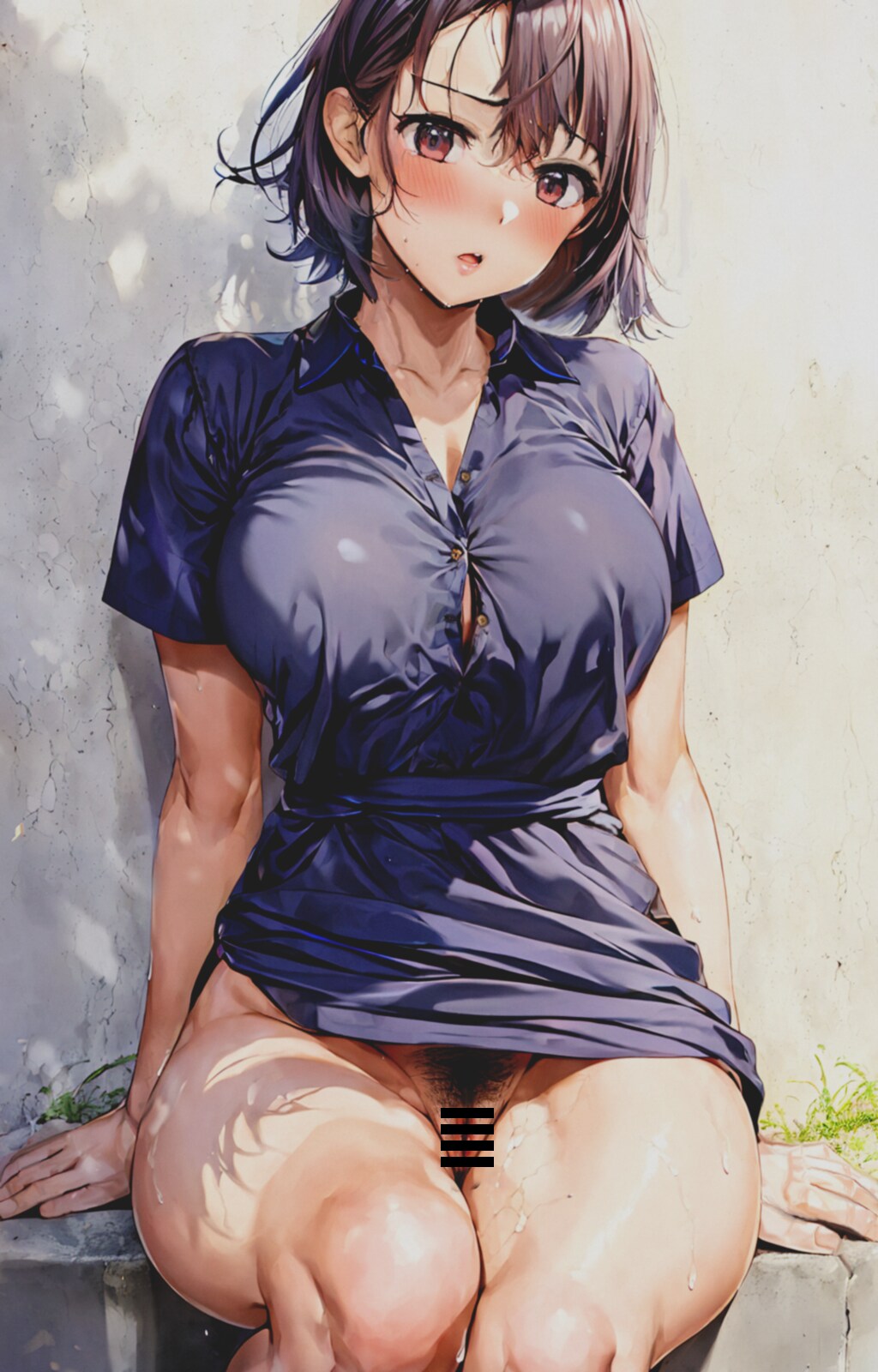 木陰で