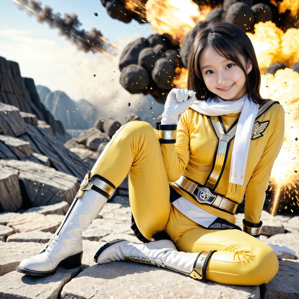 戦隊イエロー風衣装