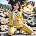 戦隊イエロー風衣装 3枚目