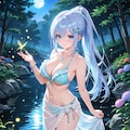 蛍のささやき ～月夜の水辺の妖精～ 2枚目