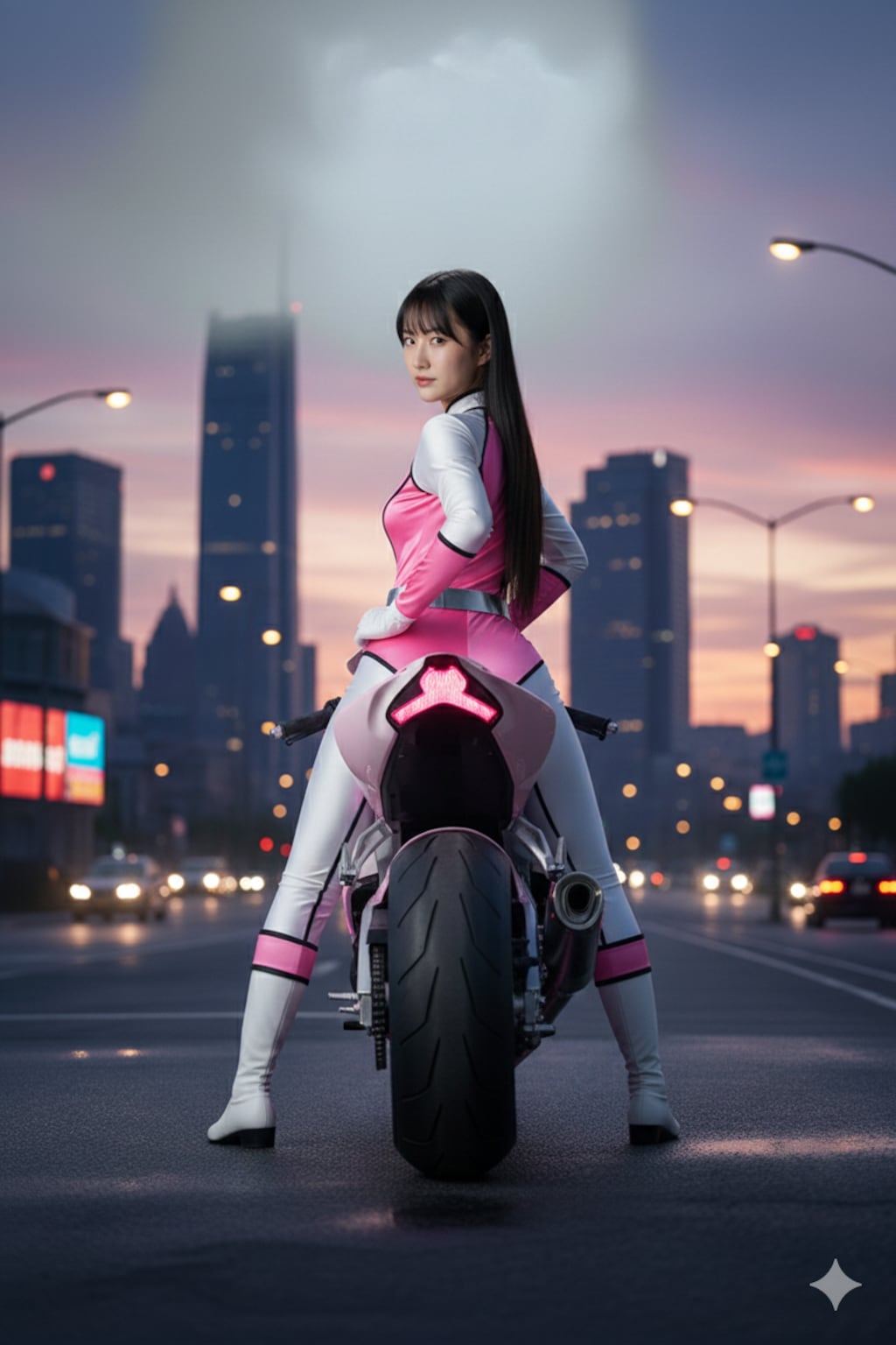 戦隊ヒロインのような女の子