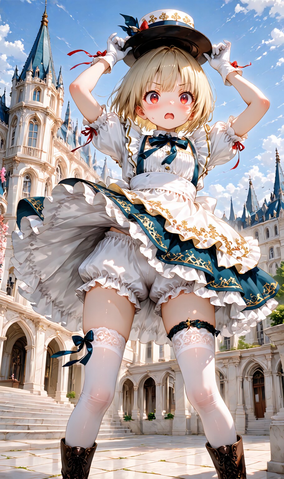skirt blown