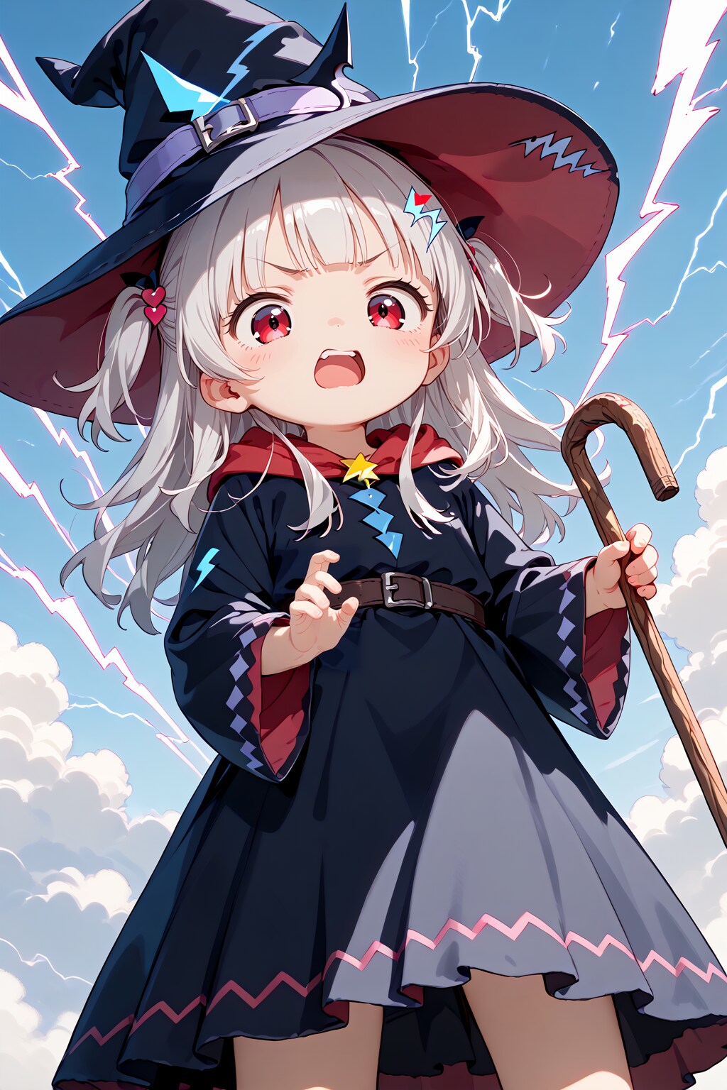 勇者ちゃんのライ〇インに憧れて雷系の魔法を使いこなしたい魔法使いちゃん