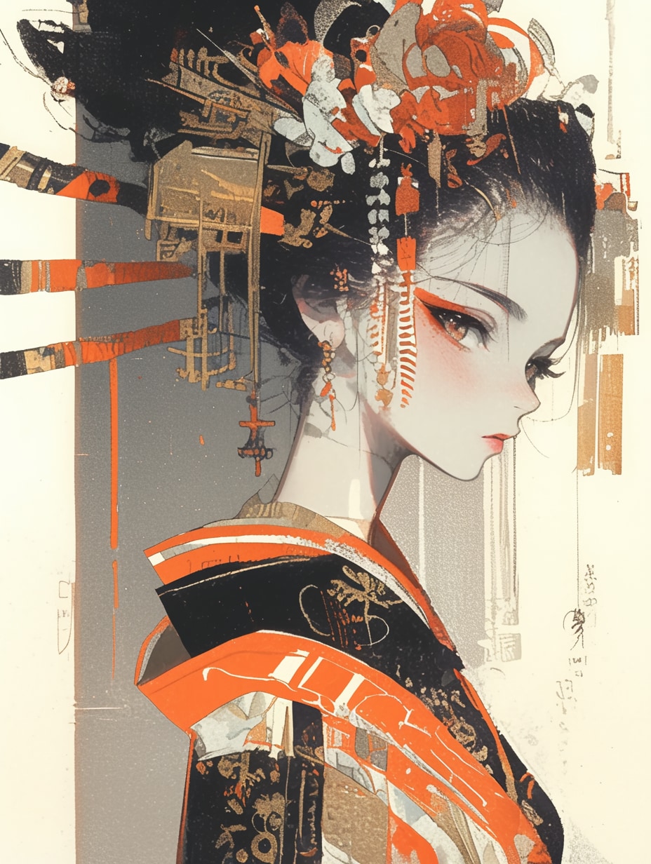 ★花魁 | の人気AIイラスト・グラビア