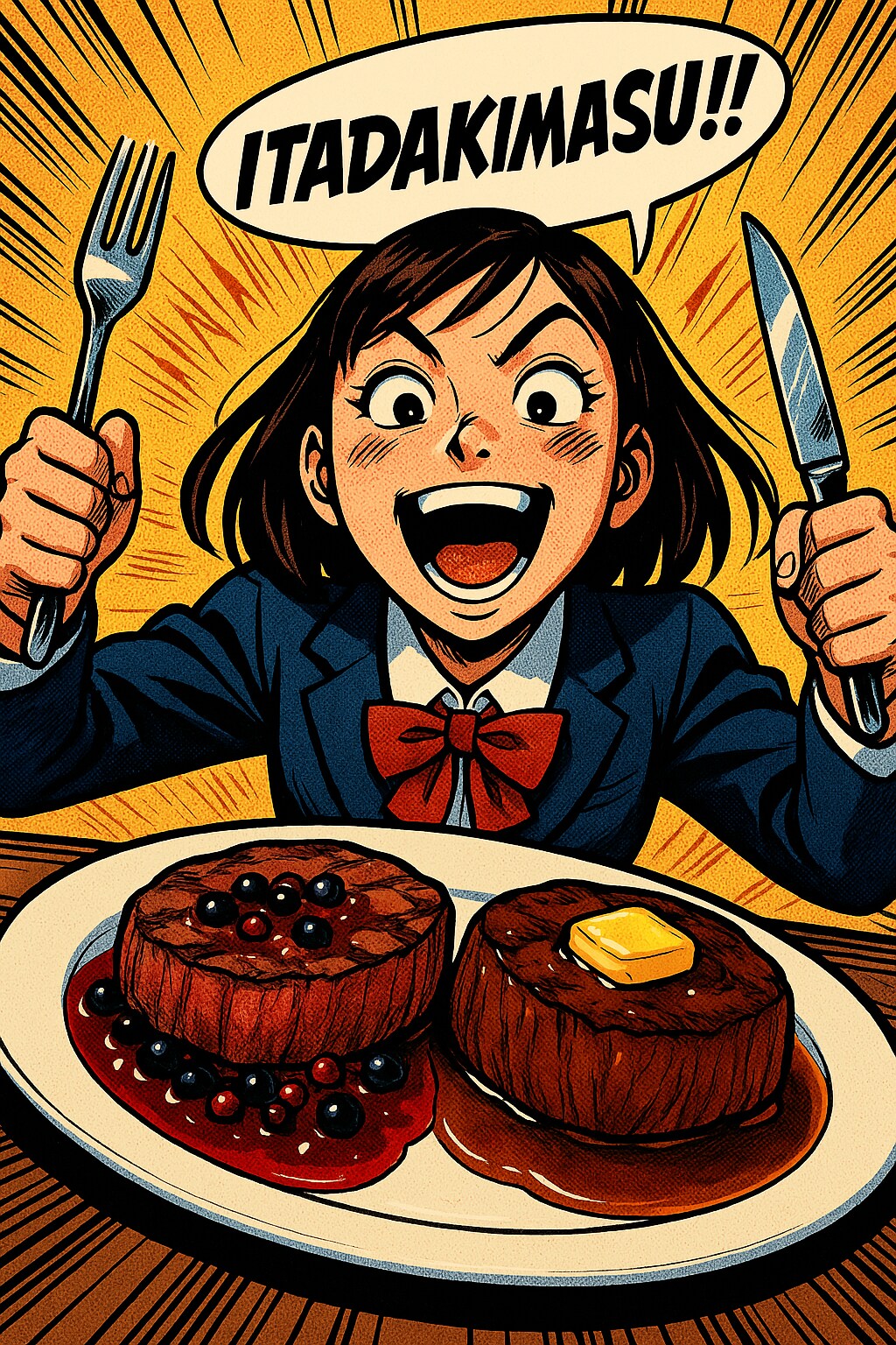 ステーキ~ｲﾀﾀﾞｷﾏｰｯｽ!!!