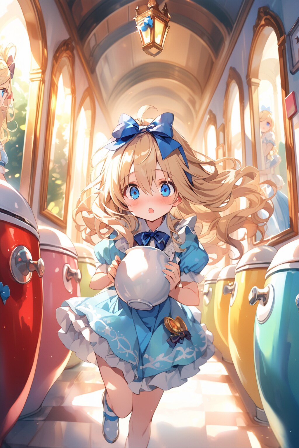 トイレボールを運ぶアリスちゃん