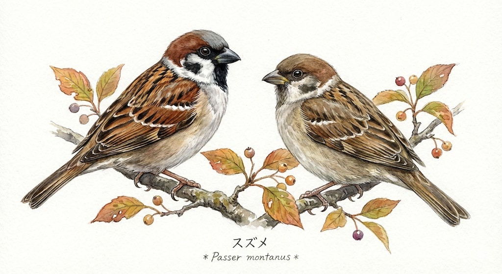 鳥(水彩画)(Gemini)(84)