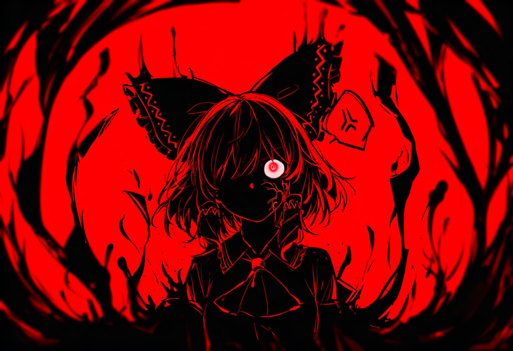 東方　禍霊夢　ガチ切れ状態