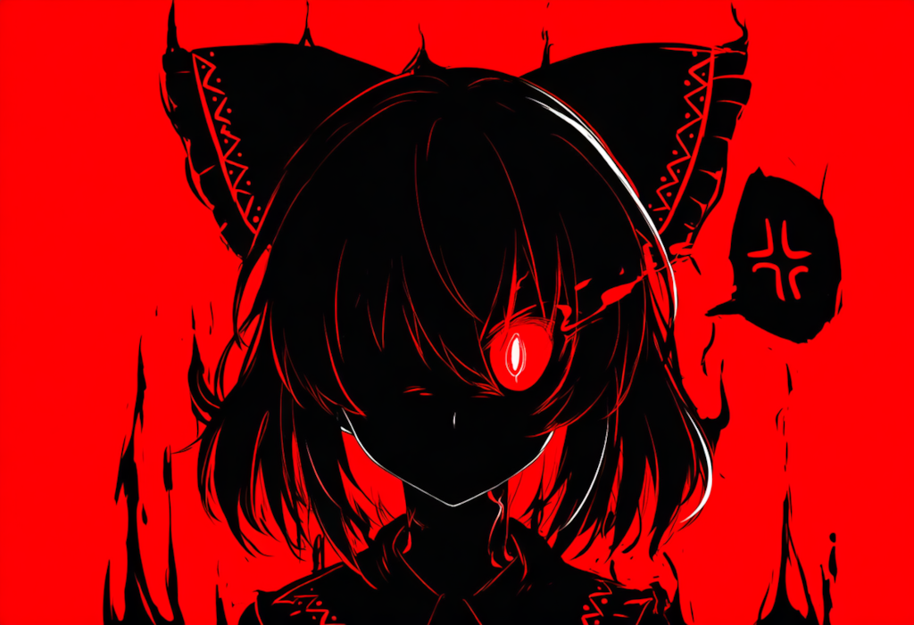 東方　禍霊夢　ガチ切れ状態