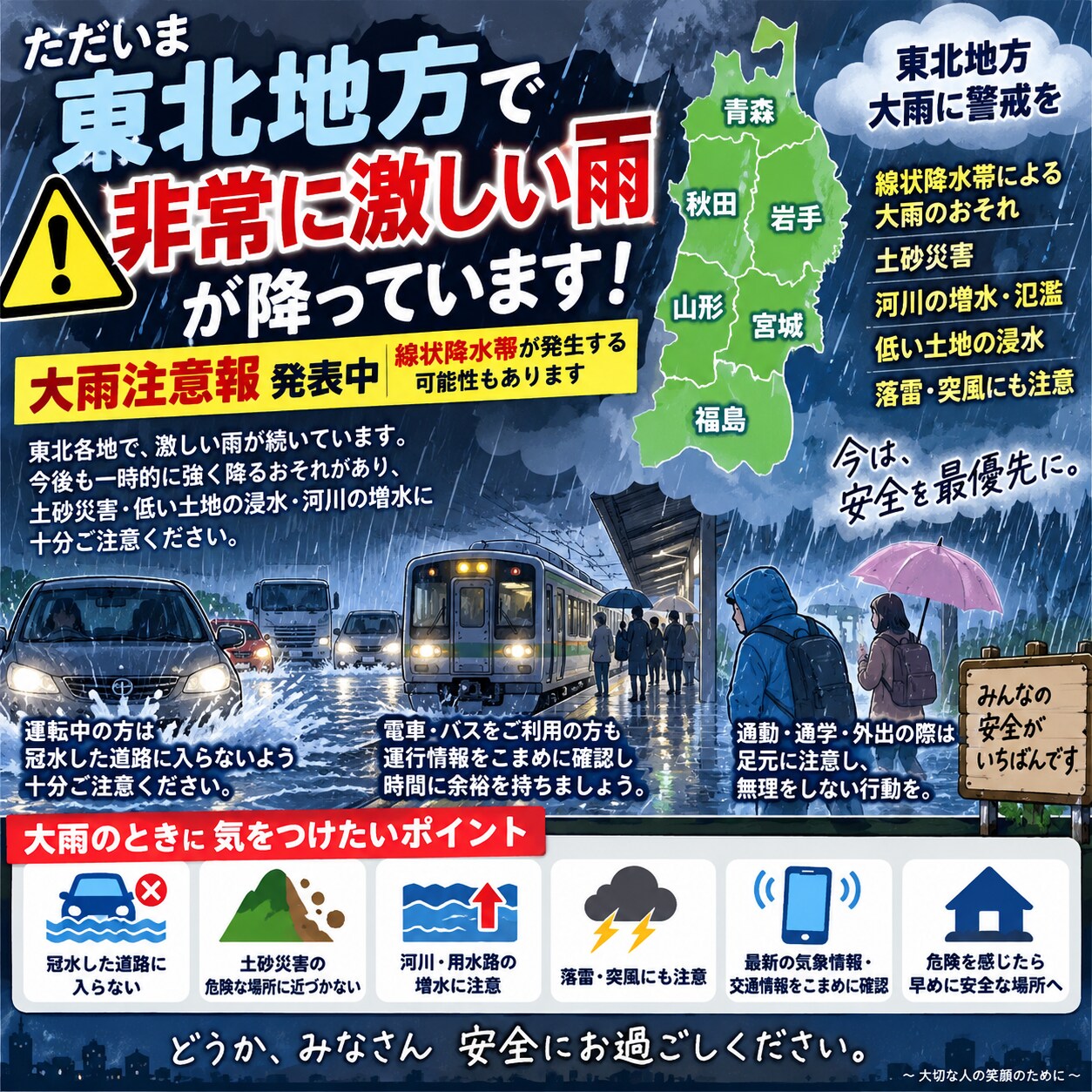Please take every precaution. Stay safe。 | の人気AIイラスト・グラビア