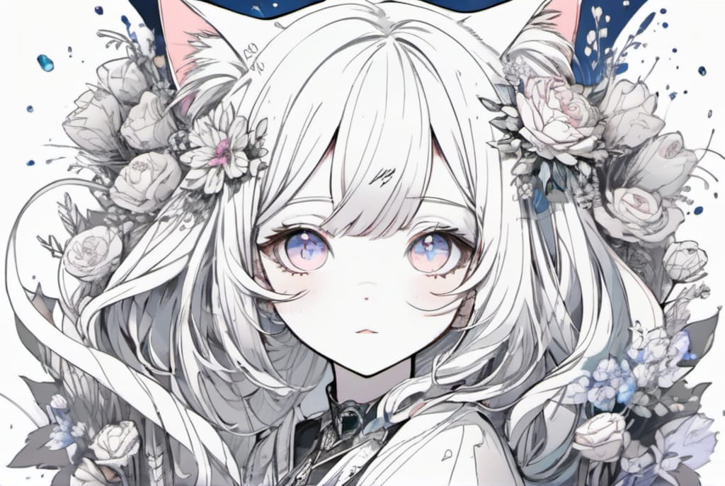猫耳少女(illustration) : 2023.12.05