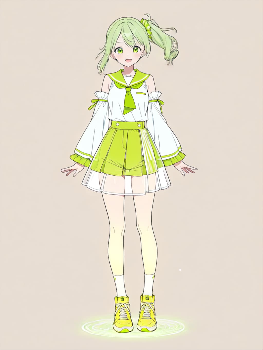 変身！、魔法少女きみどり【パラパライラスト】