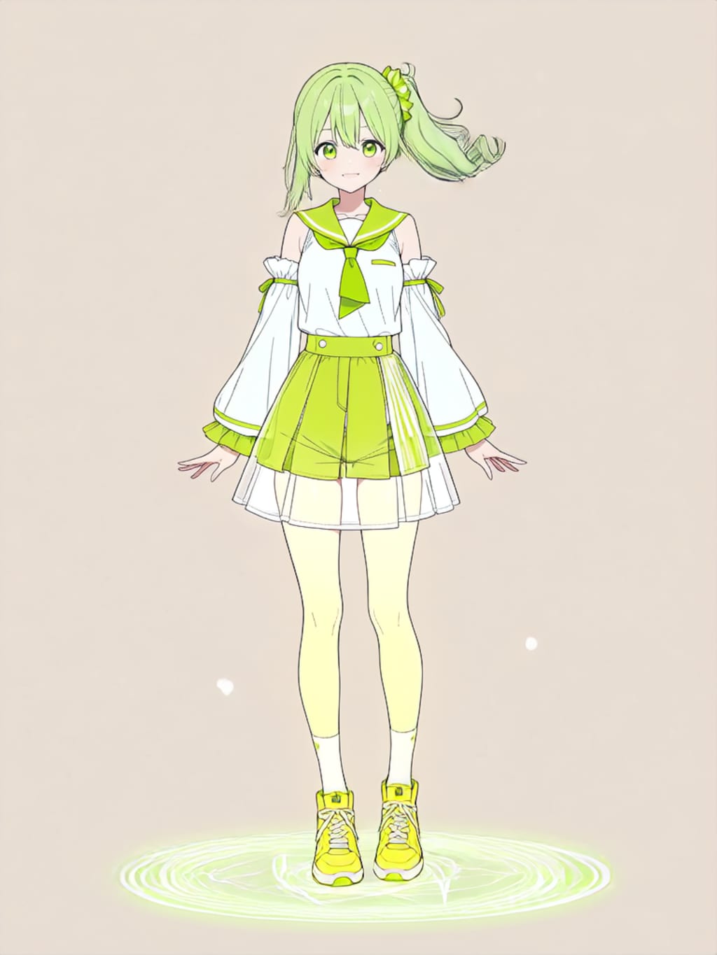 変身！、魔法少女きみどり【パラパライラスト】