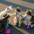 道端会議に行くねこ 4枚目