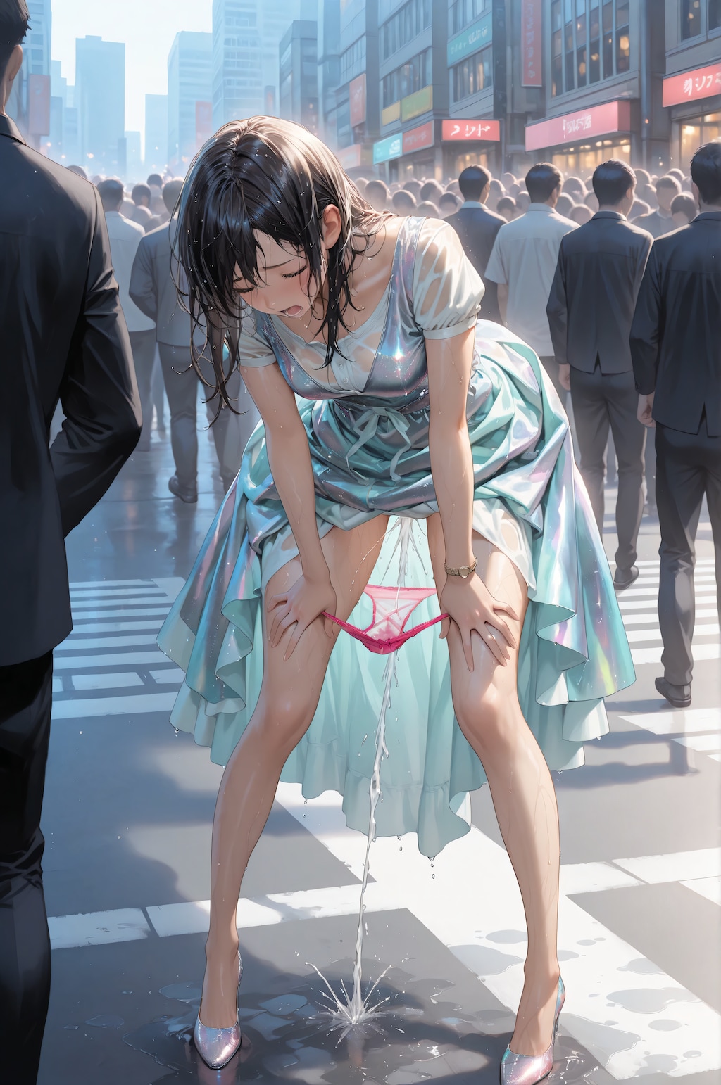 大衆の面前で…