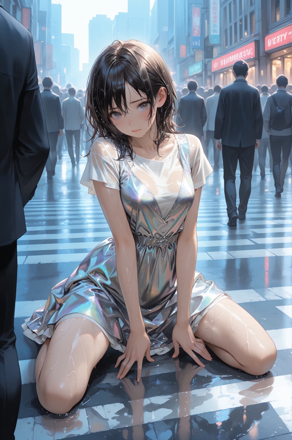 大衆の面前で…