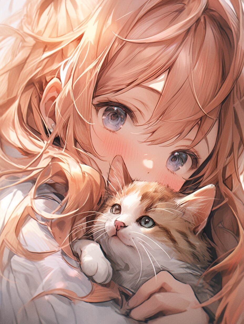猫と女の子 cats and girl | の人気AIイラスト・グラビア