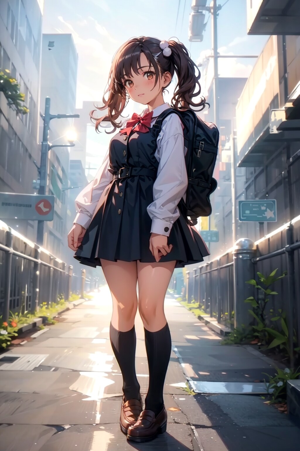 通学姿 | の人気AIイラスト・グラビア