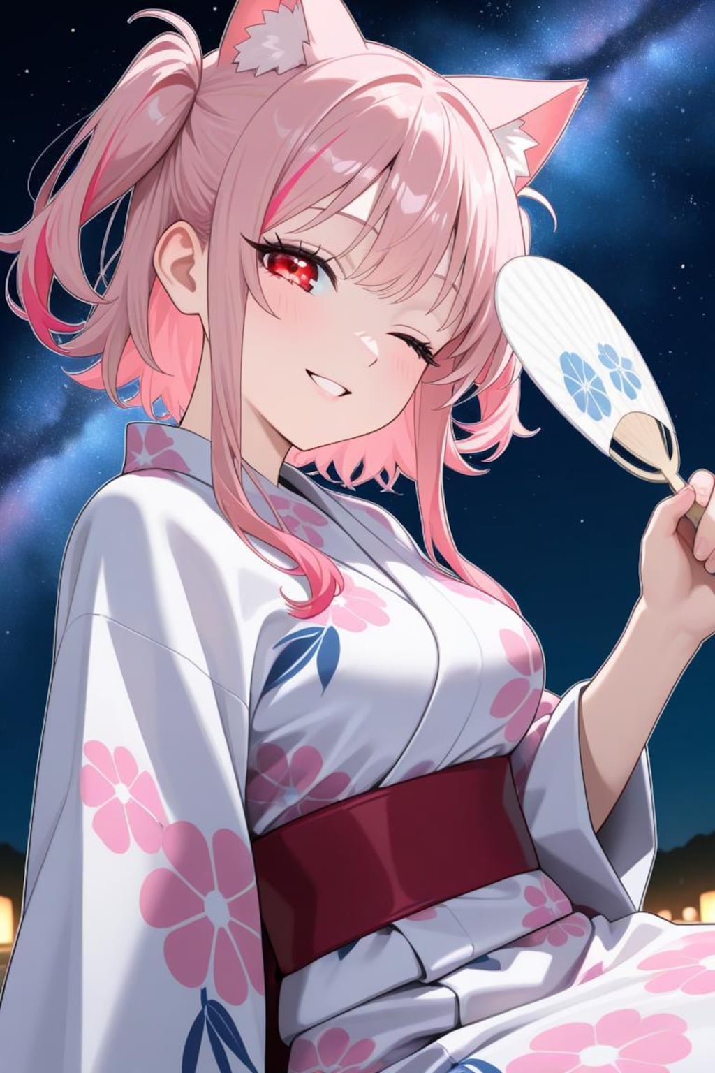 団扇でそよそよ～