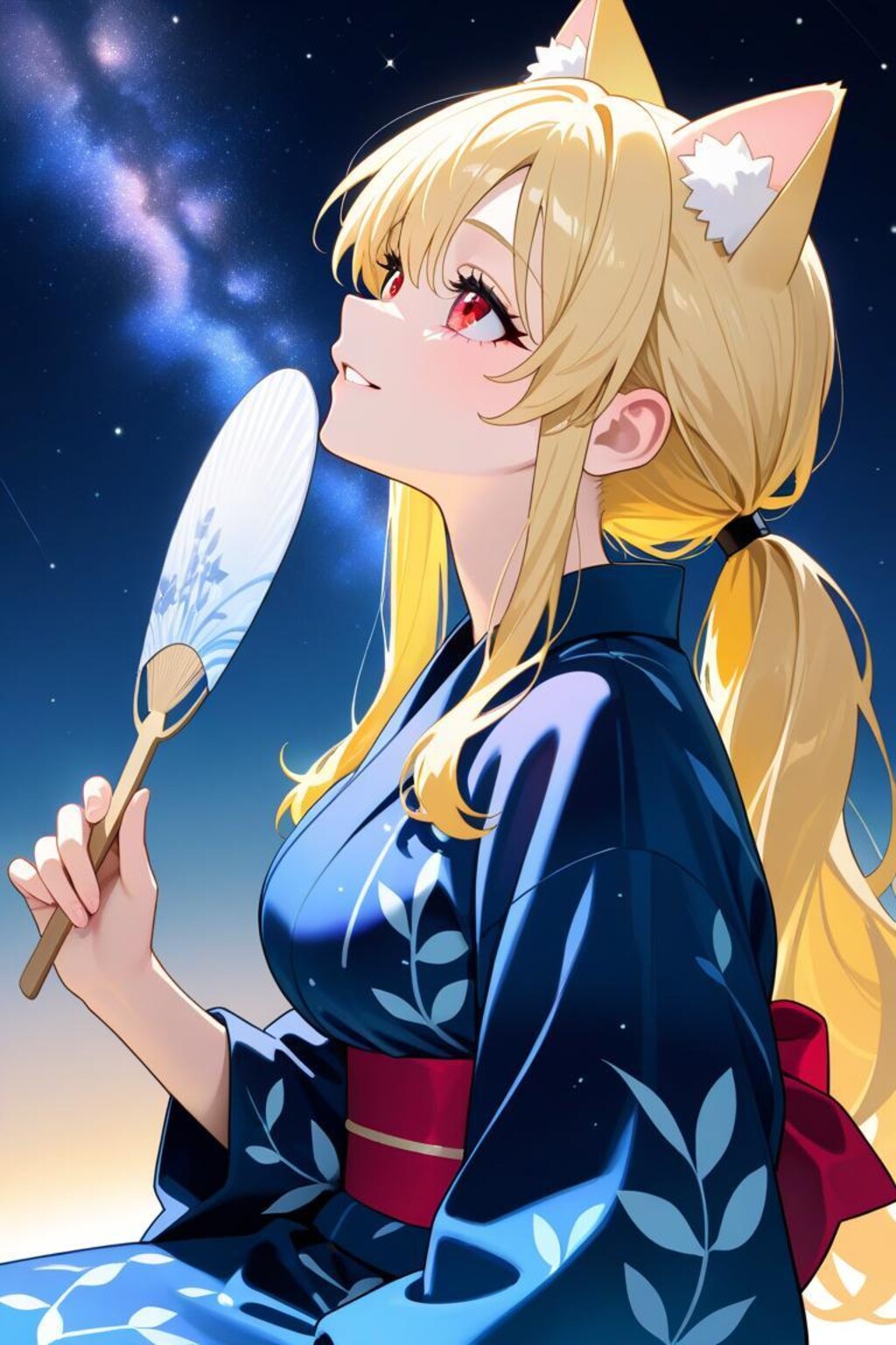 団扇でそよそよ～