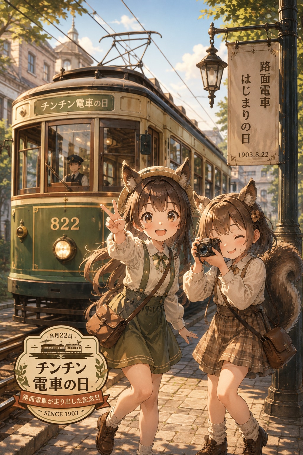8月22日、チンチン電車の日 | の人気AIイラスト・グラビア