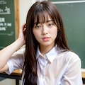 【12枚】教室で手コキJK→ぶっかけ 9枚目
