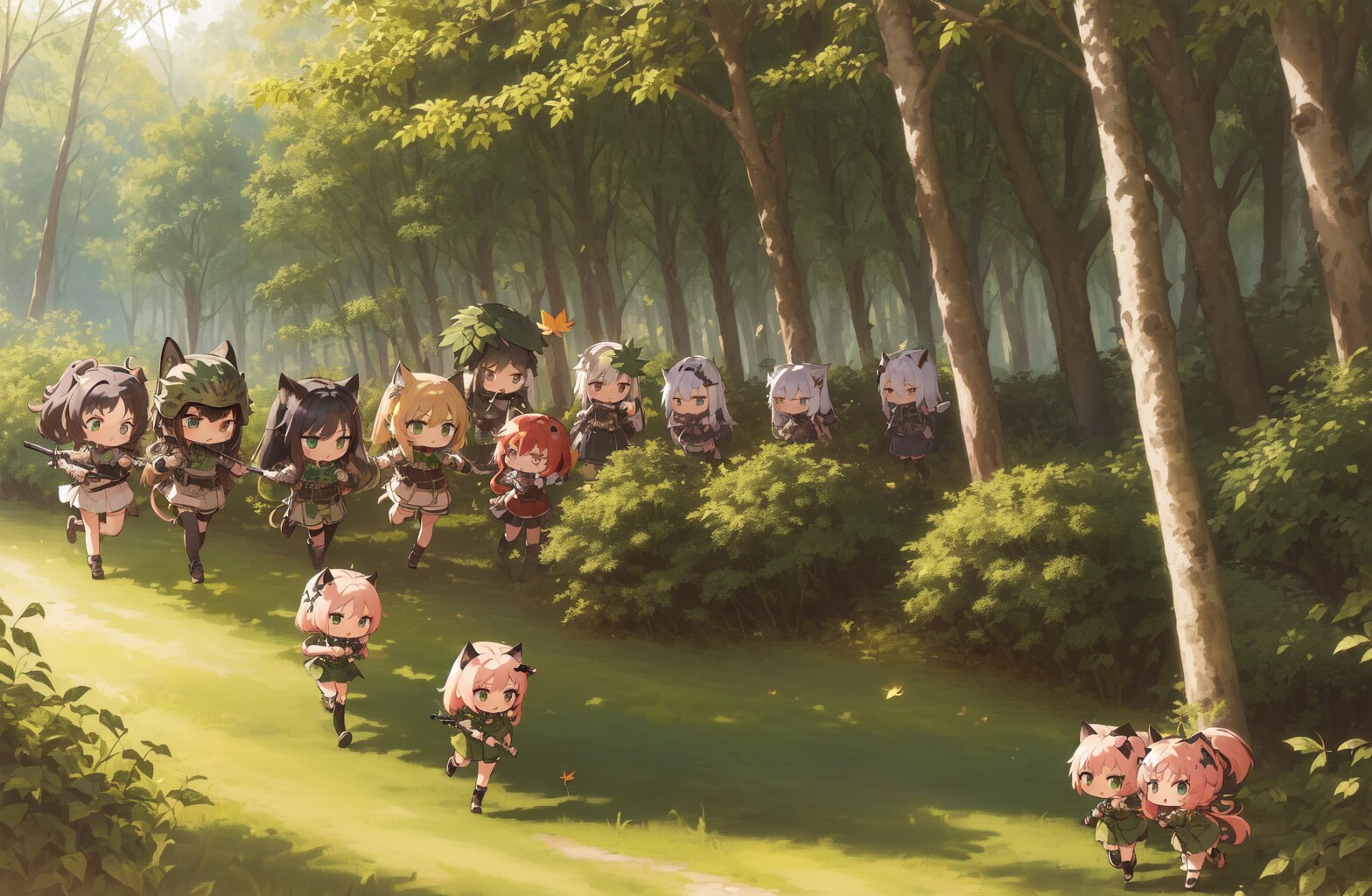 MILITARY TRAINING IN THE FOREST