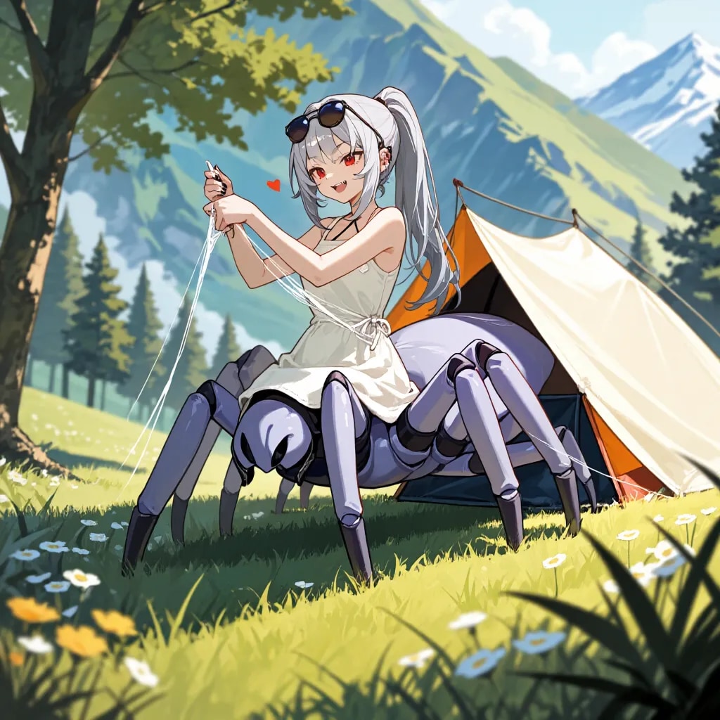 アラクネちゃんのキャンプ