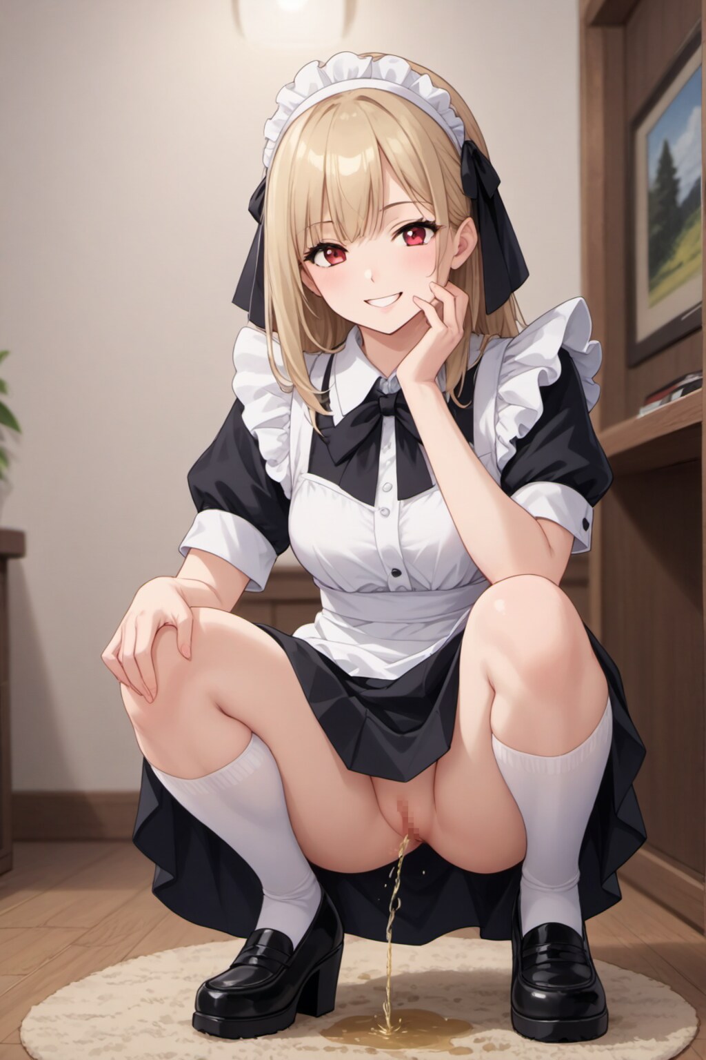 主人に掃除させるメイド