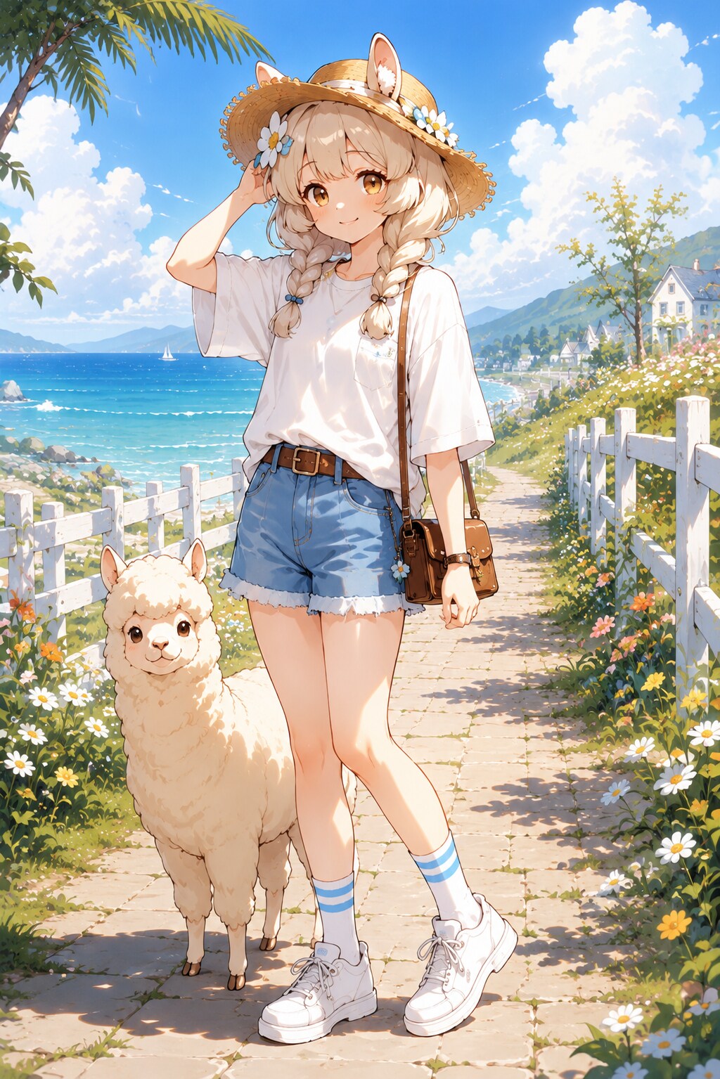 アルパカちゃん夏のコーディネート①