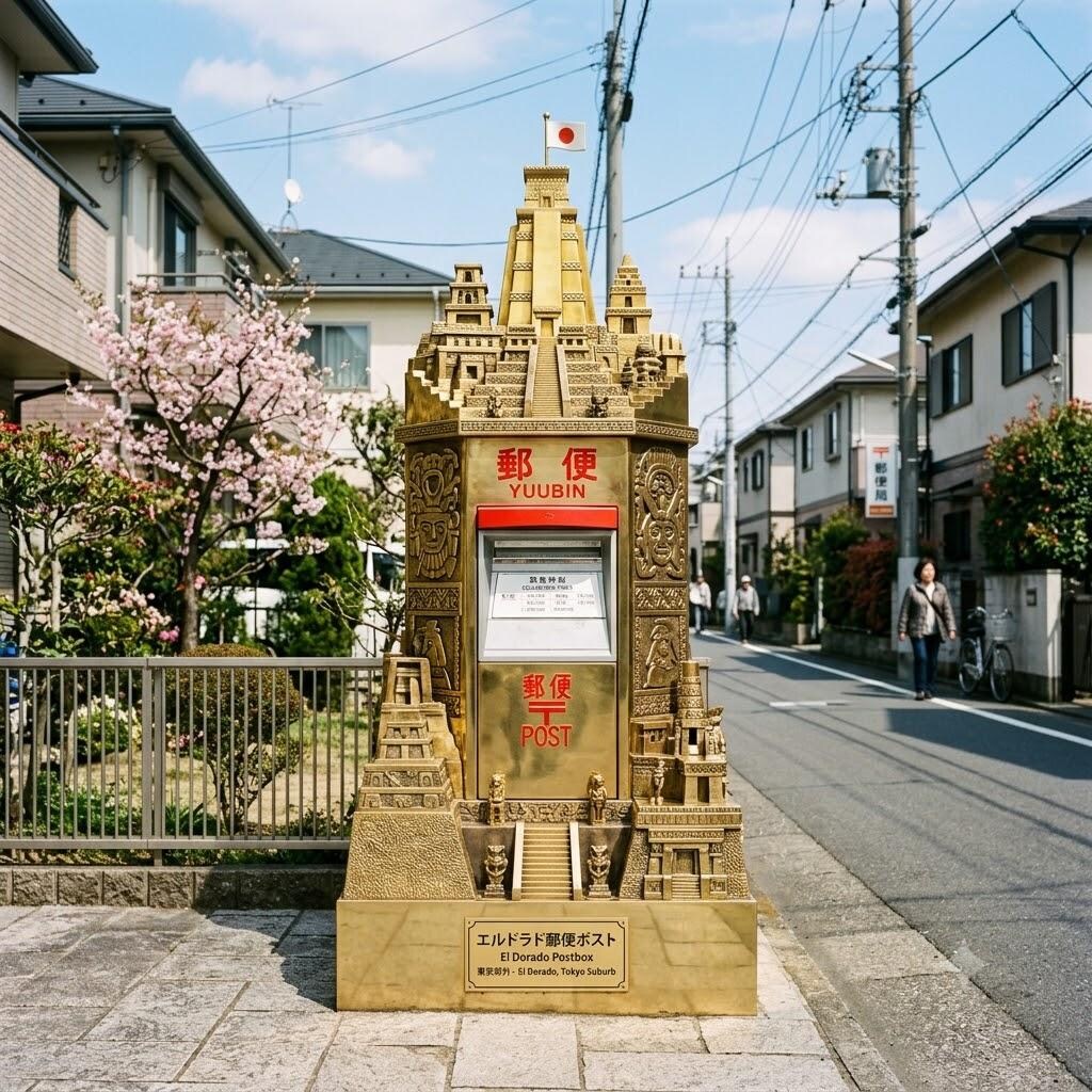 エルドラド風の郵便ポスト