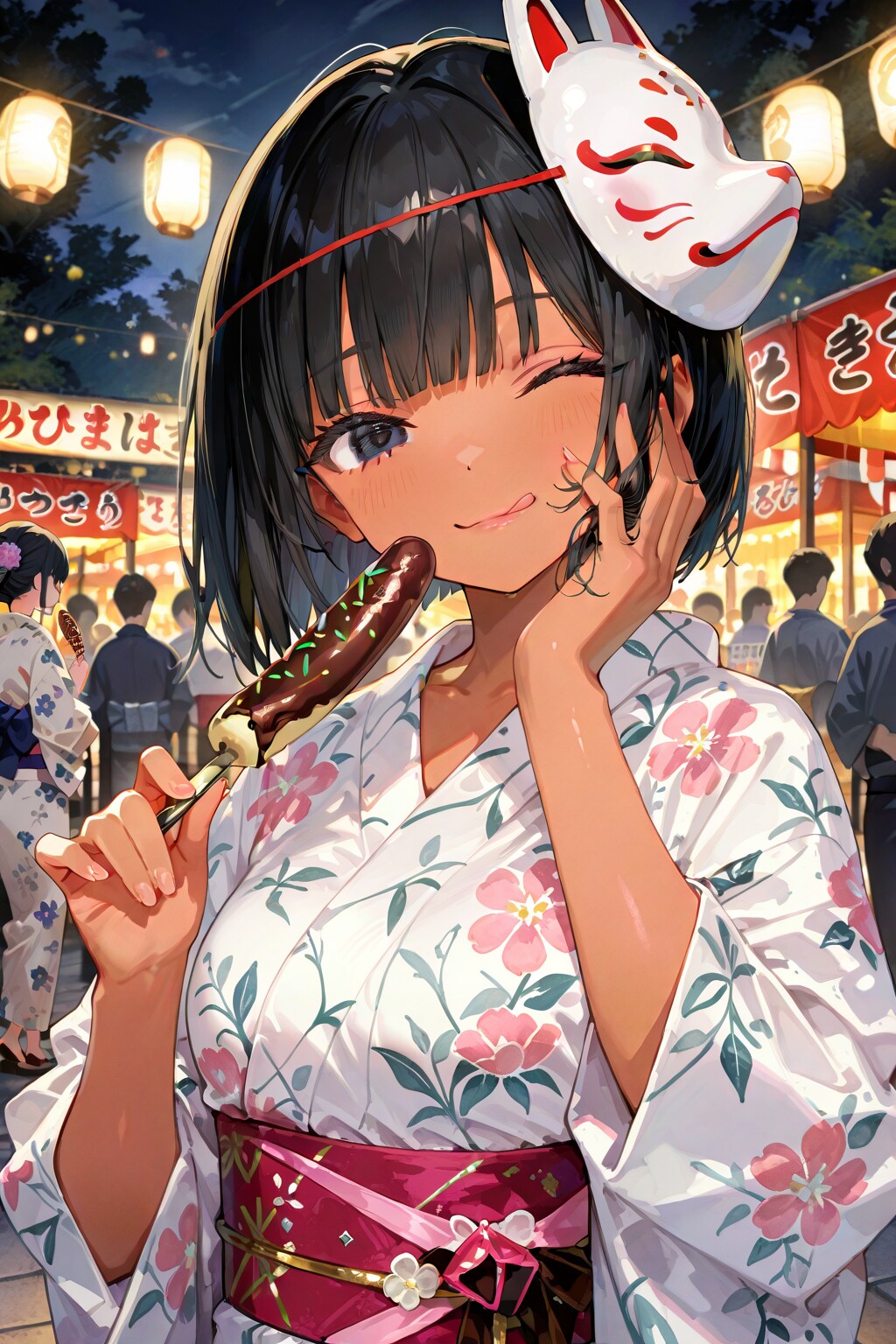 祭りと言えばチョコバナナ