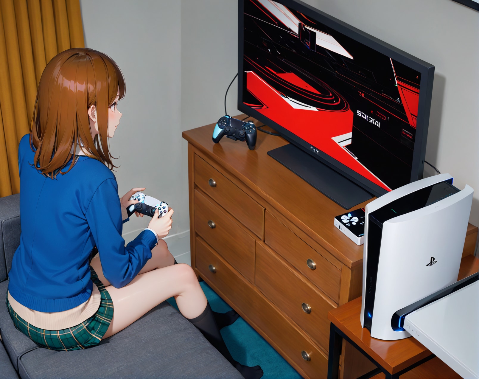 ゲームする子 | の人気AIイラスト・グラビア